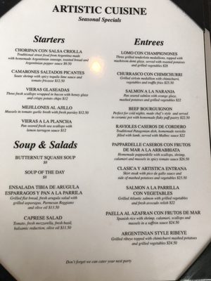 Menu photo 6 Bendita Cocina Argentinean Restaurant Palatine, IL