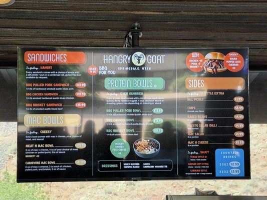 Menu photo 1 Hangry Goat Springdale, UT
