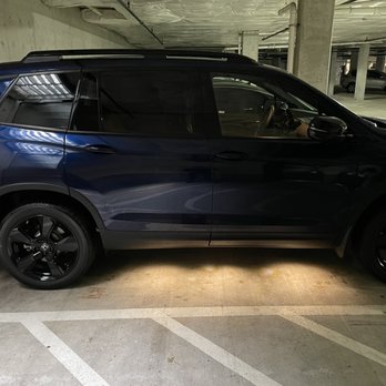 Klein Honda - LED side welcome lights (Honda accessory kit), installed by Klein Honda on our '21 Passport Elite - Auto Repair Near Me - Everett, Washington