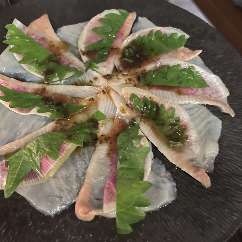 Hamachi carpaccio Hamachi carpaccio