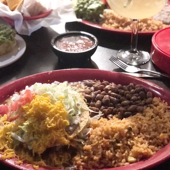 Los Dos Potrillos - Vegetarian Tostada and vegetarian beans - Mexican Near Me - Parker, Colorado Los Dos Potrillos - Vegetarian Tostada and vegetarian beans - Mexican Near Me - Parker, Colorado