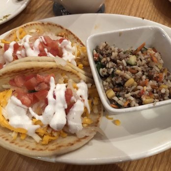 BJ's Restaurant & Brewhouse - Cauliflower pita tacos. Don't order this it's not good. - Pizza Near Me - Brea, California