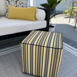 Patio Lane - Custom cushion designed and manufactured for a special customer request. Custom cut foam. Sunbrella Foster Metallic.