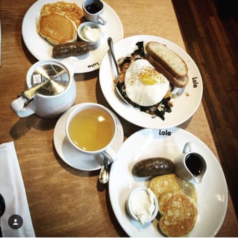 Lola - Pancakes and octopus hash - Greek Near Me - Seattle, Washington