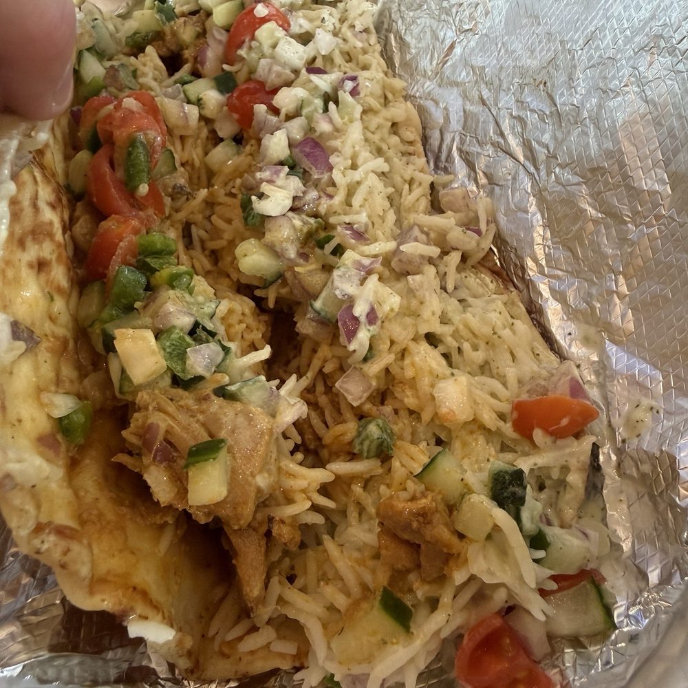 Naan-Bread Burrito insides Naan-Bread Burrito insides