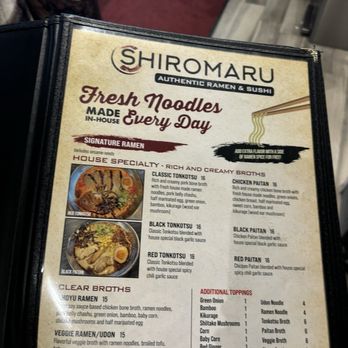 Shiromaru - Menu - Ramen Near Me - Troy, Michigan Shiromaru - Menu - Ramen Near Me - Troy, Michigan
