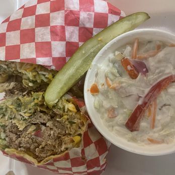 G Mig's 5th Street Pub - The Iowan Wrap & Cold Slaw! - Breakfast & Brunch Near Me - West Des Moines, Iowa G Mig's 5th Street Pub - The Iowan Wrap & Cold Slaw! - Breakfast & Brunch Near Me - West Des Moines, Iowa