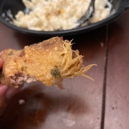 Hairy chicken wing...
