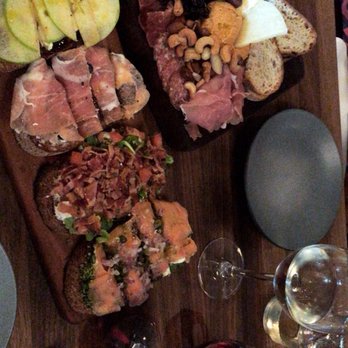 Postino Heights - Butcher's Board($15) & Bruschetta Variety (4 for $15) - Wine Bars Near Me - Houston, Texas