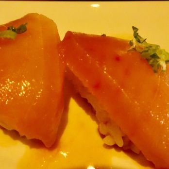 SUGARFISH | Flatiron - Albacore sushi is really drenched in sour sauce - Sushi Bars Near Me - New York, New York