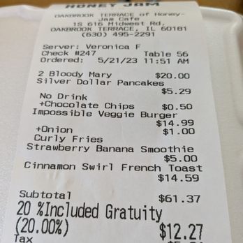 Honey Jam Cafe - Way overpriced for what it was. - Breakfast & Brunch Near Me - Downers Grove, Illinois Honey Jam Cafe - Way overpriced for what it was. - Breakfast & Brunch Near Me - Downers Grove, Illinois