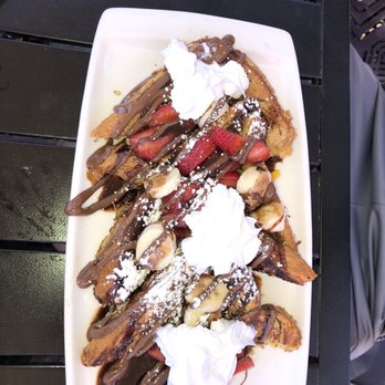 Mex Cocina Cafe - Strawberry banana Nutella French toast - Desserts Near Me - Burbank, California Mex Cocina Cafe - Strawberry banana Nutella French toast - Desserts Near Me - Burbank, California