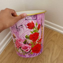 97 Cents Plus Store - Found this adorable small trash bin for my bathroom! :)