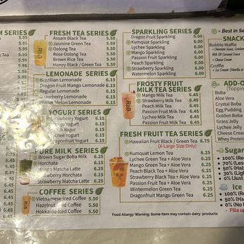 R&B Tea - Menu - Bubble Tea Near Me - San Diego, California R&B Tea - Menu - Bubble Tea Near Me - San Diego, California