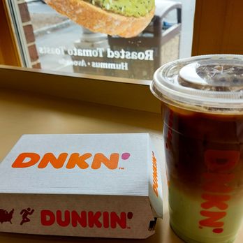 Dunkin' - Roasted avocado toast and iced coffee - Donuts Near Me - Marlboro, New Jersey