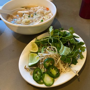 Pho Thien An - Vegan pho (I already ate most of the vegetables- it comes with way more!) - Vietnamese Near Me - San Antonio, Texas Pho Thien An - Vegan pho (I already ate most of the vegetables- it comes with way more!) - Vietnamese Near Me - San Antonio, Texas