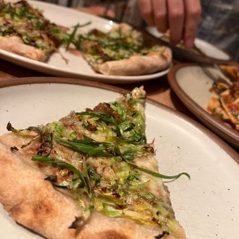 The Jimmy - Brussels sprouts pizza - Mediterranean Near Me - Charlotte, North Carolina The Jimmy - Brussels sprouts pizza - Mediterranean Near Me - Charlotte, North Carolina