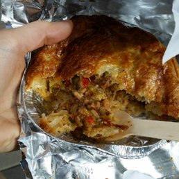 Sausage leek pie, so stuffed!