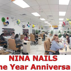 Nina Nails & Spa - THANK YOU ALL THE CUSTOMER COMING TO NINA NAILS TO MAKING IT SUCCESSFUL !!!!
Happy One Year Anniversary !!!