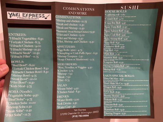 Menu photo 5 Yaki Express - Wilmington Wilmington, NC
