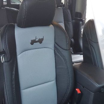 Rogers Stereo - 2020 Jeep Gladiator with Katzkin tone tone leather and special embroidery. - Car Stereo Installation Near Me - Anderson, South Carolina