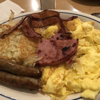 IHOP - Breakfast Sampler with 2 pancakes - Breakfast & Brunch Near Me - Hauppauge, New York