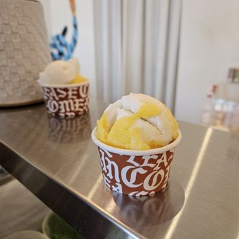 Please Come Again - Mango sticky rice and yuzu sherbet - Ice Cream & Frozen Yogurt Near Me - Kailua, Hawaii Please Come Again - Mango sticky rice and yuzu sherbet - Ice Cream & Frozen Yogurt Near Me - Kailua, Hawaii