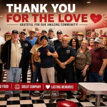 Triangle Drive In - thanks for the love and support - Burgers Near Me - Fresno, California Triangle Drive In - thanks for the love and support - Burgers Near Me - Fresno, California