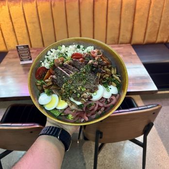 Petrol Head - Petrol Cobb with Steak and Chimichurri - Cocktail Bars Near Me - Las Vegas, Nevada Petrol Head - Petrol Cobb with Steak and Chimichurri - Cocktail Bars Near Me - Las Vegas, Nevada