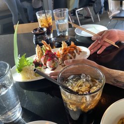 Sato - Sushi and next was sirloin chopped with noodles