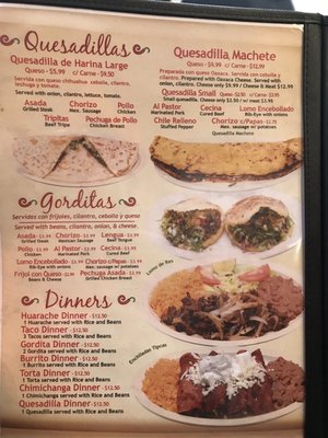 Menu photo 3 Taqueria Maravatio Chicago, IL