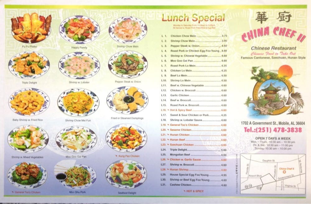 CHINA CHEF II Updated October 2024 13 Reviews 1702 Government St