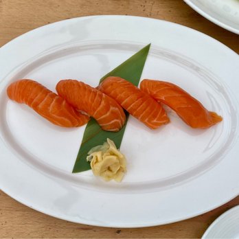 Guildhall - Sake salmon nigiri - New American Near Me - Glencoe, Illinois