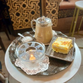 Delah Coffee - Lots Cake and a Carafe of Delah Mofowar - Desserts Near Me - Oakland, California