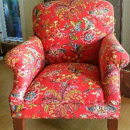 My gorgeous new upholstery, thanks to Jose and Manny!