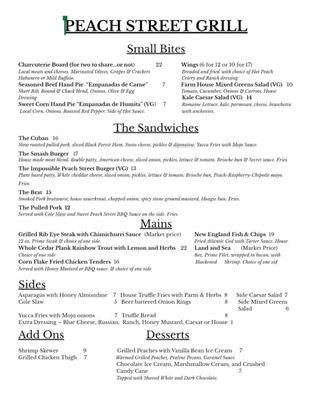 Menu photo 3 Peach Street Grill Tellico Plains, TN Menu photo 3 Peach Street Grill Tellico Plains, TN