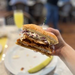 Waffle Shop - This sandwich was delicious!! South western i believe it was called !! Spicy buffalo chicken!