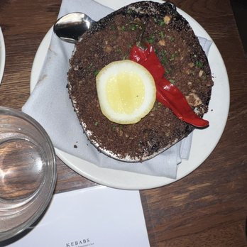 Aba - Black garlic shrimp scampi - Mediterranean Near Me - Chicago, Illinois