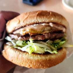 Jim's Burgers & Eggs - The Egg burger was good. It came on a toasted bun.