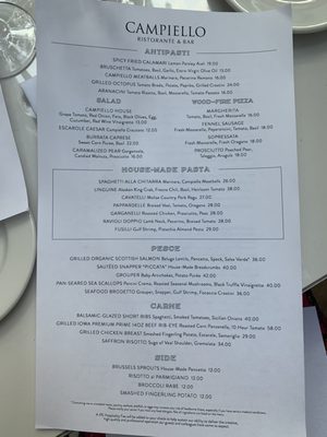 Menu photo 4 Campiello Naples, FL