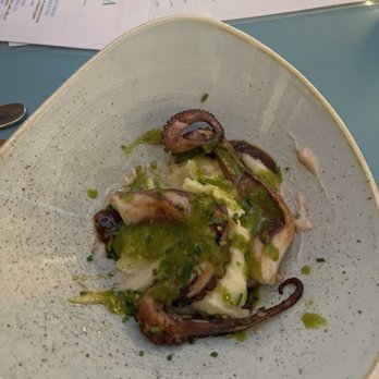 Azul Madera - Octopus with this amazing cilantro sauce - Seafood Near Me - San Miguel de Cozumel, ROO Azul Madera - Octopus with this amazing cilantro sauce - Seafood Near Me - San Miguel de Cozumel, ROO