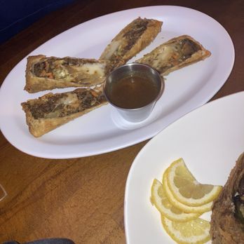 Buccann - Oxtail egg rolls with dipping sauce - Latin American Near Me - Philadelphia, Pennsylvania