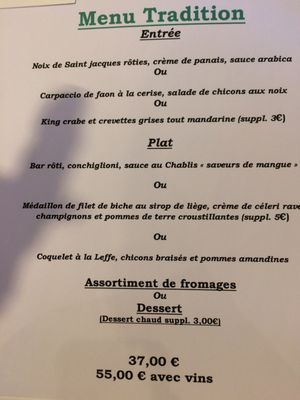 Menu photo 1 Les Deux Maisons Woluwe-saint-pierre, BRU