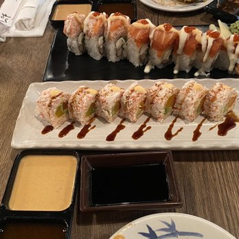Shogun In Greenville - Valentine roll & Blazing 30 roll both were phenomenal especially with the ginger sauce - Japanese Near Me - Greenville, Texas