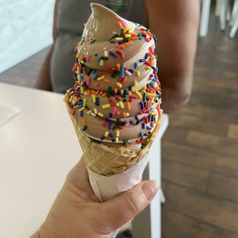 Swirls Soft Serve - Vanilla chocolate soft serve waffle cone - Ice Cream & Frozen Yogurt Near Me - Upland, California Swirls Soft Serve - Vanilla chocolate soft serve waffle cone - Ice Cream & Frozen Yogurt Near Me - Upland, California