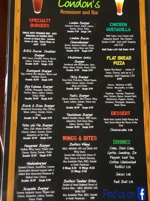 Menu photo 7 London's Sports Bar Tullahoma, TN Menu photo 7 London's Sports Bar Tullahoma, TN