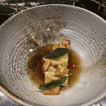 AnnaLena - UNDER StORY carrot agnolotti, charcoal king oyster & hedgehog mushroom, chili crisp - Canadian (New) Near Me - Vancouver, British Columbia AnnaLena - UNDER StORY carrot agnolotti, charcoal king oyster & hedgehog mushroom, chili crisp - Canadian (New) Near Me - Vancouver, British Columbia