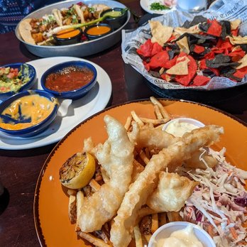 Hidden Mountain Brewing - Fish and chips with the trio appetizer - Breweries Near Me - Santa Fe, New Mexico Hidden Mountain Brewing - Fish and chips with the trio appetizer - Breweries Near Me - Santa Fe, New Mexico