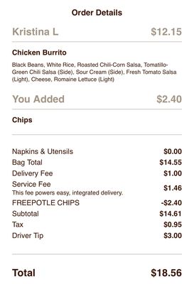 Menu photo 1 Chipotle Mexican Grill Davenport, FL