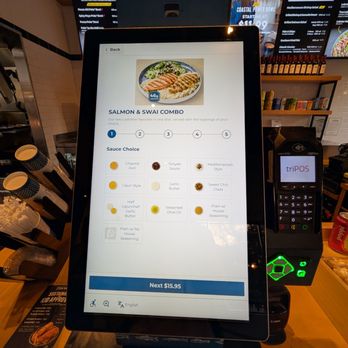 California Fish Grill - Ordering kiosk - Seafood Near Me - Irvine, California